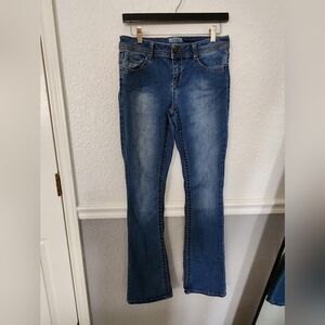 Y2K Mudd Dark Wash Boot Cut Jeans - Size 11 Classic Blue Women's‎ Jeans Low Rise